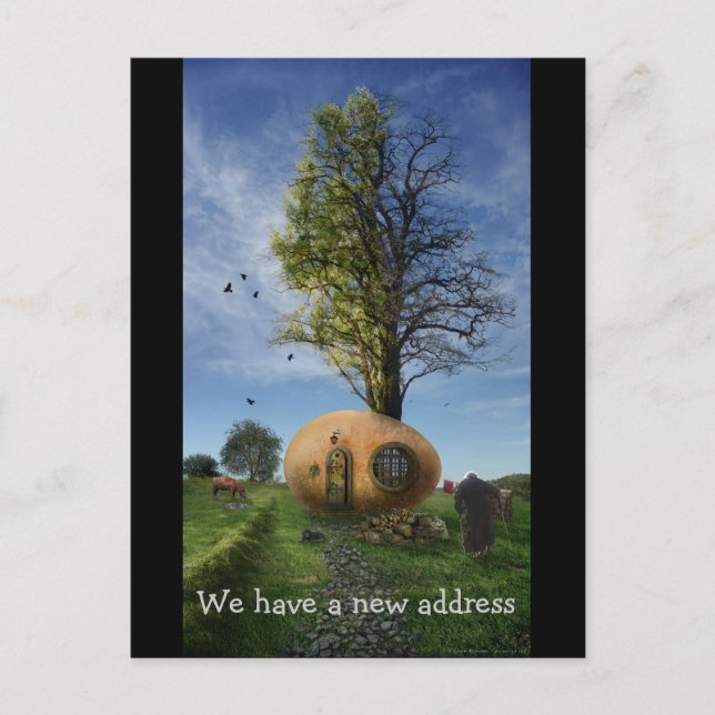 Carte Postale Faire-part Nous avons une nouvelle adresse | Ancienne Maison  (Devant)