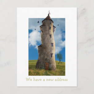 Carte Postale Faire-part Nous avons une nouvelle adresse   Funny Family Tow