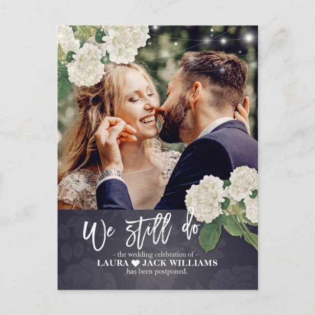 Carte Postale Faire-part Nous Continuons À Reporter Mariage Photo Reprogram (Devant)