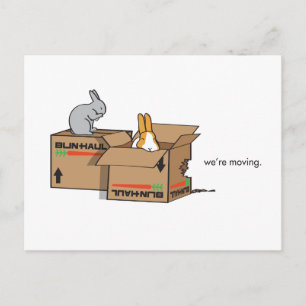 CARTE POSTALE FAIRE-PART NOUS DÉPLAÇONS