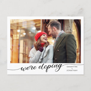 Carte Postale Faire-part Nous Elopons La Photo