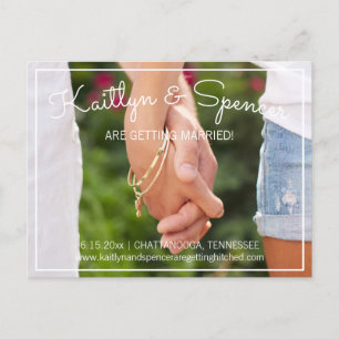 Carte Postale Faire-part Nous nous marions Enregistrement de mariage Photo
