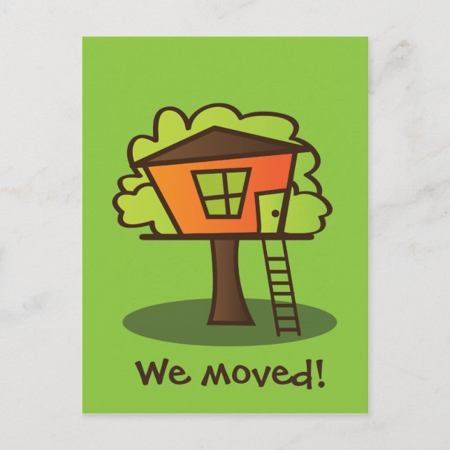 Carte Postale Faire-part Nous sommes allés à un Treehouse ! (Devant)