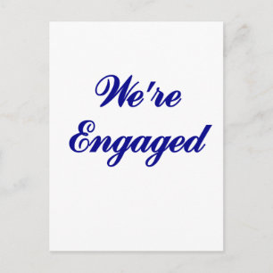 Carte Postale Faire-part Nous sommes engagés