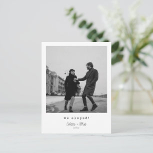 Carte Postale Faire-part Nous sommes partis en voyage de noces Moderne Mini