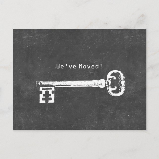 Carte Postale Faire-part Nouveau déplacement d'adresse de tableau principal (Devant)