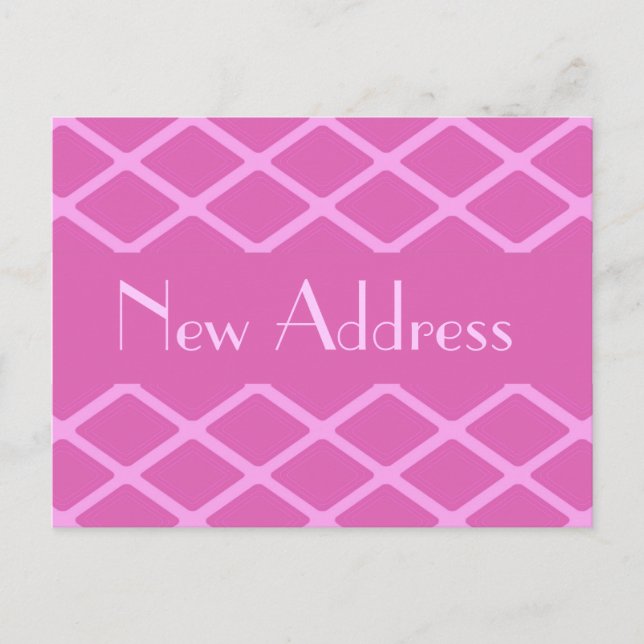 Carte Postale Faire-part Nouveau motif rose adresse (Devant)