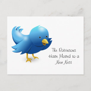 Carte Postale Faire-part Nouveau nid d'oiseau mignon