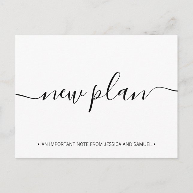 Carte Postale Faire-part Nouveau Plan  Distanciation Sociale Sauvegarder la (Devant)