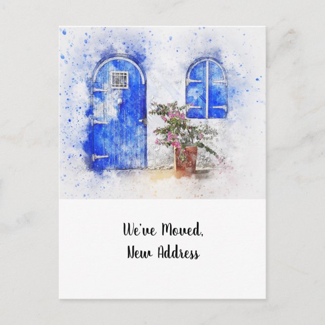 Carte postale Faire-part nouvelle adresse (Devant)