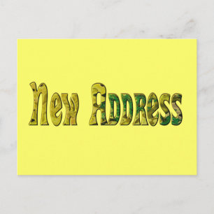 Carte Postale Faire-part Nouvelle adresse