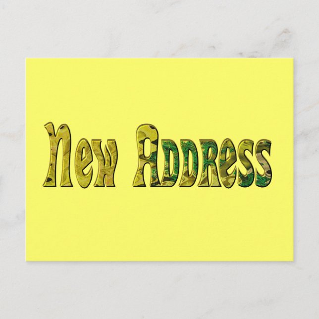 Carte Postale Faire-part Nouvelle Adresse (Devant)