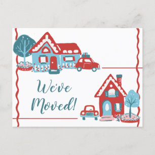 Carte Postale Faire-part Nouvelle adresse de domicile Changement Nous avons