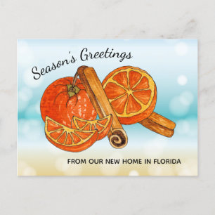Carte Postale Faire-part Nouvelle adresse de vacances en Floride