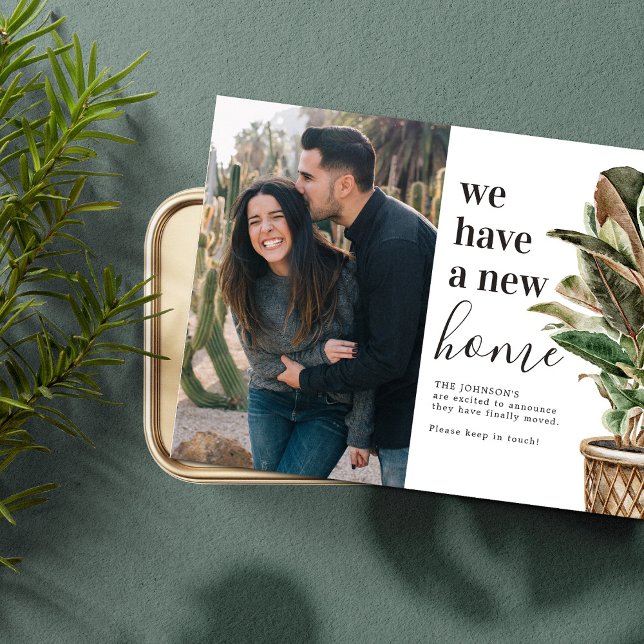 Carte Postale Faire-part Nouvelle annonce de changement d'adresse (Créateur téléchargé)
