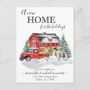 Carte Postale Faire-part Nouvelle maison pour les vacances Country Barn Aqu
