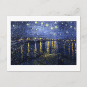 Carte Postale Faire-part Nuit étoilée de Van Gogh   au-dessus du Rhône  
