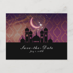 Carte Postale Faire-part Nuits Arabes de la Lueur Lunaire Marocain Enregist