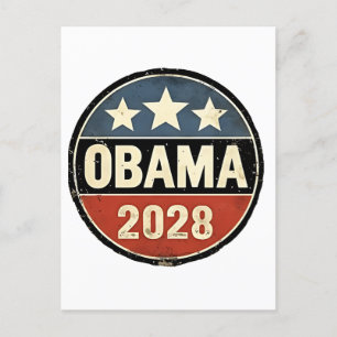 Carte Postale Faire-part Obama 2028 Élection américaine Politique