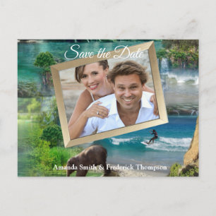 Carte Postale Faire-part Océans & rivières du monde, lacs & activités sport