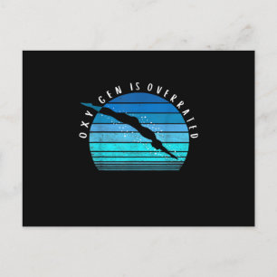 Carte Postale Faire-part Oxygen Est Surévalué Les Cadeaux De Nage Coach De