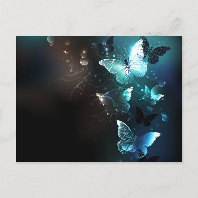 Carte Postale Faire-part Papillons de nuit à la menthe (Devant)