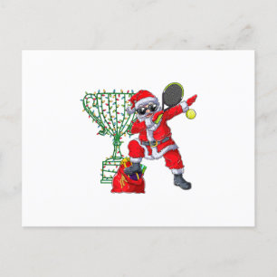 Carte Postale Faire-part Père Noël qui fait dabbing tennis Noël cadeau homm