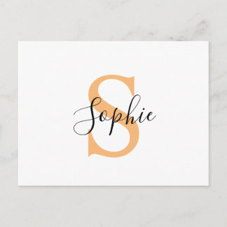 Carte Postale Faire-part Personalised Your Name, Custom Name, Birthday Gift