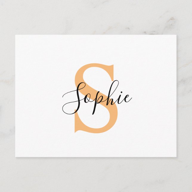 Carte Postale Faire-part Personalised Your Name, Custom Name, Birthday Gift (Devant)