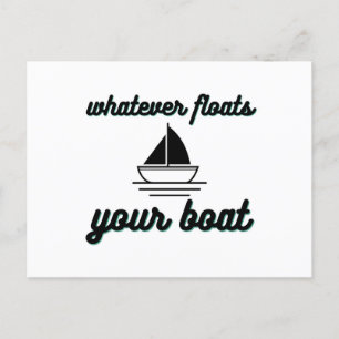 Carte Postale Faire-part Peu importe ce qui flotte votre bateau