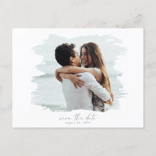 Carte Postale Faire-part Photo moderne Enregistrer la date PostCard