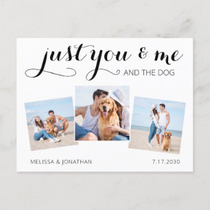 Carte Postale Faire-part Photo Personnalisée Collage Animaux Mariages Chien