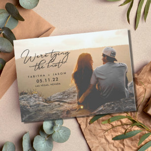 Carte Postale Faire-part Photographie Nouer le mariage Sauvegarder les date