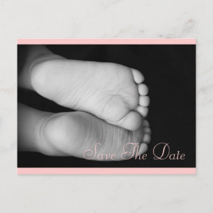Carte Postale Faire-part Pieds mignons de bébé