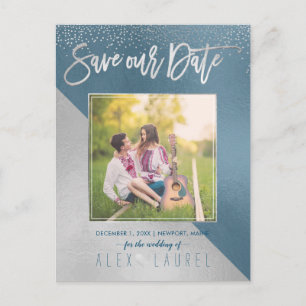 Carte Postale Faire-part PixDezines Enregistrer la date/les couleurs do-it-