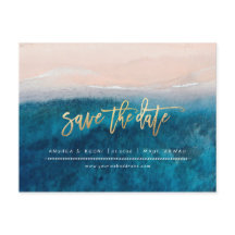 PixDezines Plage Faux Or Moderne Écriture Pinceau