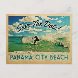 Carte Postale Faire-part Plage de Panama City Enregistrer La Date Floride S