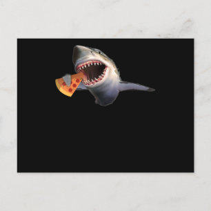 Carte Postale Faire-part Poisson de requin Pizza Amateurs de requins Dons a