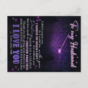 Carte Postale Faire-part Pour mon mari Décoration, Citations d'amour Lettre