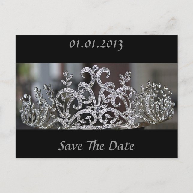 Carte Postale Faire-part Princesse Tiara (Devant)