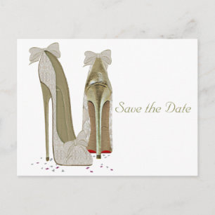 Carte Postale Faire-part Produits mariages en papier à talons hauts