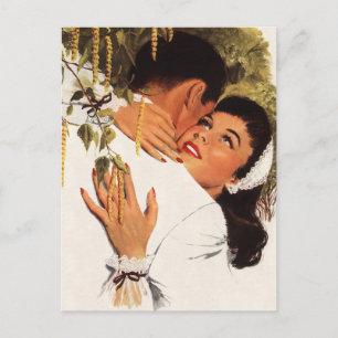 Carte Postale Faire-part Proposition de mariage vintage Hug, Enregistrer la