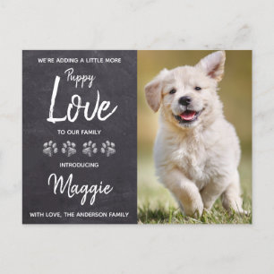 Carte Postale Faire-part Puppy Love New Pet Dog