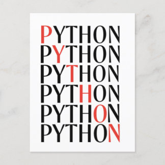 Carte Postale Faire-part Python