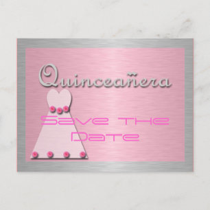 Carte Postale Faire-part Quinceanera
