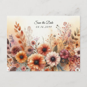 Carte Postale Faire-part Récolter des Pétales et des Cieux Peints