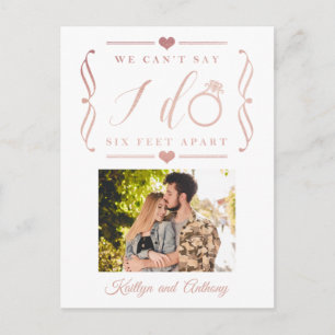 Carte Postale Faire-part Remise du Mariage de Six Pieds Horaire Changement