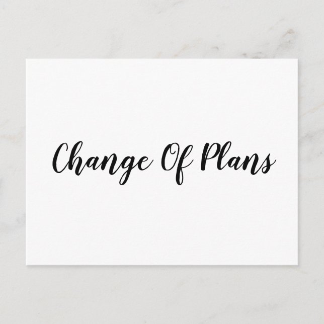 Carte Postale Faire-part Report simplifié de mariage  (Devant)