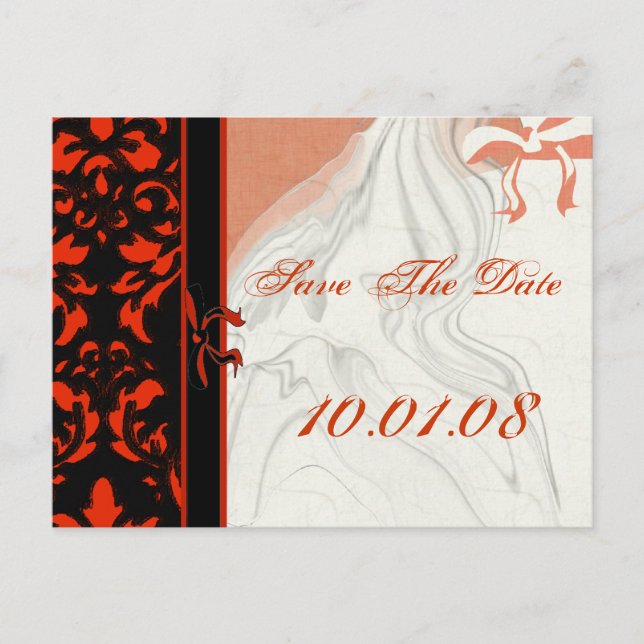 Carte Postale Faire-part Réservez la date- (Devant)