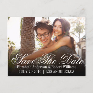 Carte Postale Faire-part Réservez la date   Enregistrer notre date Mariage